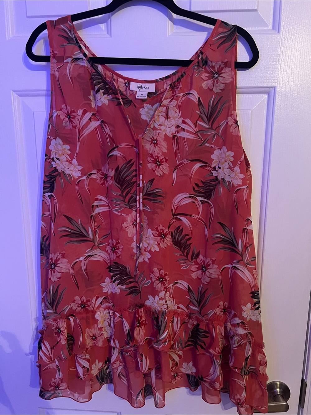 Floral Sleeveless Top